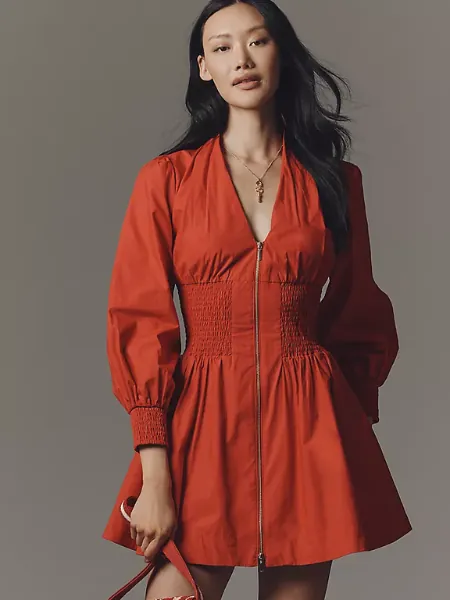 Anthropologie Tommie Long Sleeve Mini Dress